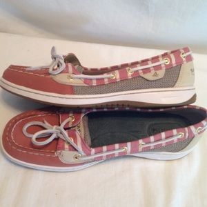 Sperry Topsider Angel fish Red Bretton Boat shoe